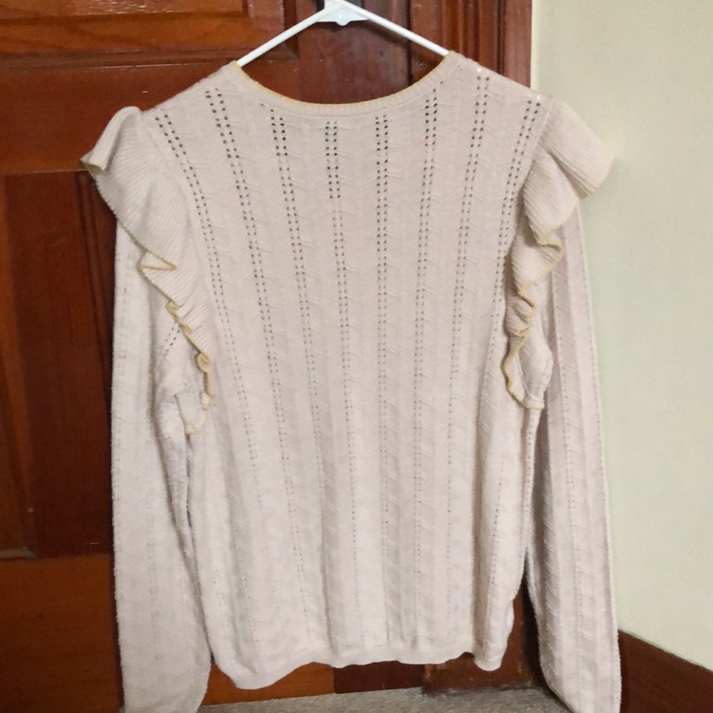 Ann Taylor ruffle sweater - Picture 2 of 3